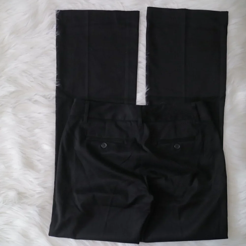 NEW Harve Bernard Women Black Dress Working Wide Leg Pants Size 2 - Picture 4 of 5